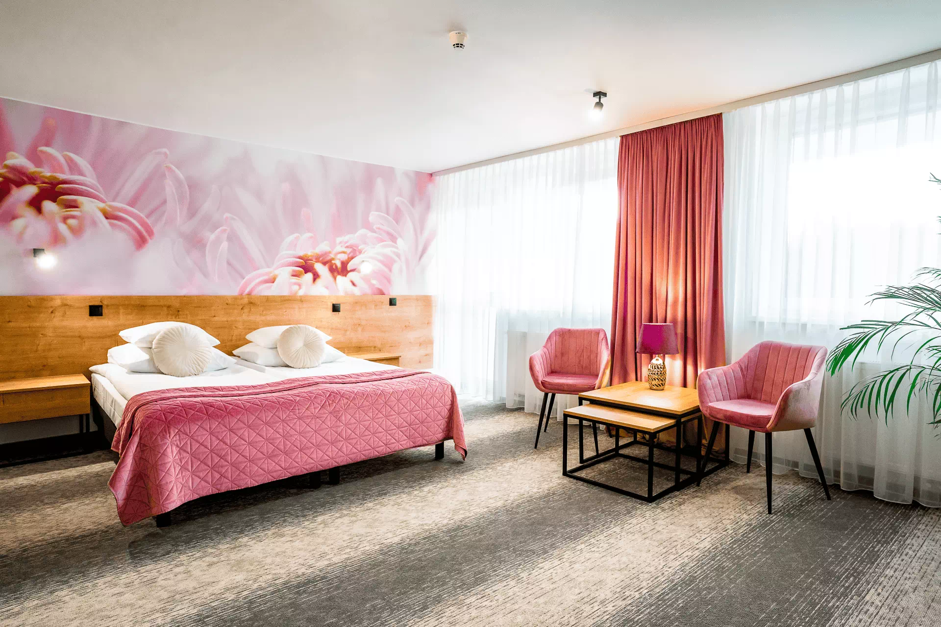 Apartament Różowy LUX